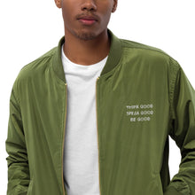Load image into Gallery viewer, THINK GOOD BOMBER JACKET
