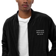 Load image into Gallery viewer, THINK GOOD BOMBER JACKET
